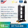 Thang nhôm bốn đoạn DIY TLG-4DB